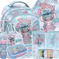 Ilustracja produktu Paso Zestaw Szkolny 6el.Stitch Ohana Plecak DS26WW-260 + Piórnik DS26WW-P001 + Worek DS26WW-712 + Torba DS26WW-074