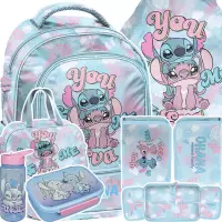 Ilustracja produktu Paso Zestaw Szkolny 6el.Stitch Ohana Plecak DS26WW-260 + Piórnik DS26WW-P001BW + Worek DS26WW-712 + Torba DS26WW-074