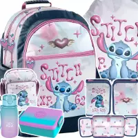 Ilustracja produktu Paso Zestaw Szkolny 6el.Stitch Serce Plecak DS26ZZ-116 + Piórnik DS26ZZ-P001BW + Worek DS26ZZ-712 + Torebka DS26ZZ-108