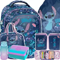 Ilustracja produktu Paso Zestaw Szkolny 6el.Stitch Cool Plecak DS26XX-260 + Piórnik DS26XX-P001 + Worek DS26XX-712 + Torba DS26XX-074