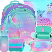 Ilustracja produktu Starpak Zestaw Szkolny 6el. Ombre Kitty Plecak 553210 + Worek 558410 + Piórnik 553391 + Torba 553393 + Z07505 + 536875