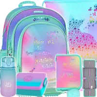 Ilustracja produktu Starpak Zestaw Szkolny 5el. Ombre Kitty Plecak 553210 + Worek 558410 + Piórnik 553435 + Z07505 + 536875