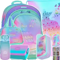 Ilustracja produktu Starpak Zestaw Szkolny 6el. Ombre Kitty Plecak 553210 + Worek 558410 + Piórnik 553389 + Torba 553393 + Z07505 + 536875