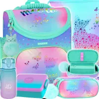 Ilustracja produktu Starpak Zestaw Szkolny 5el. Ombre Kitty Tornister 553208 + Worek 558410 + Piórnik 553391 + Z07505 + 536875