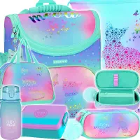 Ilustracja produktu Starpak Zestaw Szkolny 6el. Ombre Kitty Tornister 553208 + Worek 558410 + Piórnik 553391 + Torba 553393 + Z07505 + 536875