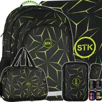 Ilustracja produktu Starpak Zestaw Szkolny 4el. Geometric Plecak 553003 + Worek 553005 + Piórnik 553007 + Torba 553006