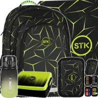 Ilustracja produktu Starpak Zestaw Szkolny 5el. Geometric Plecak 553003 + Worek 553005 + Piórnik 553007