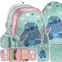 Ilustracja produktu Paso Zestaw Szkolny 3el. Stitch Plecak DS25FF-081 + Piórnik DS25FF-P001 + Worek DS25FF-712