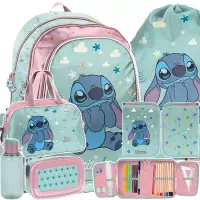 Ilustracja produktu Paso Zestaw Szkolny 6el. Stitch Plecak DS25FF-081 + Piórnik DS25FF-P001 + Worek DS25FF-712 + Torba DS25FF-074