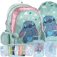 Ilustracja produktu Paso Zestaw Szkolny 3el. Stitch Plecak DS25FF-081 + Piórnik DS26WW-P001 + Worek DS25FF-712