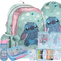 Ilustracja produktu Paso Zestaw Szkolny 5el. Stitch Plecak DS25FF-081 + Piórnik DS26WW-P001 + Worek DS25FF-712