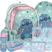 Ilustracja produktu Paso Zestaw Szkolny 5el. Stitch Plecak DS25FF-081 + Piórnik DS26WW-P001BW + Worek DS25FF-712