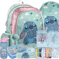 Ilustracja produktu Paso Zestaw Szkolny 6el. Stitch Plecak DS25FF-081 + Piórnik DS26WW-P001 + Worek DS25FF-712 + Tuba DS25FF-003