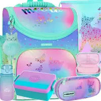 Ilustracja produktu Starpak Zestaw Szkolny 5el. Ombre Kitty Tornister 553208 + Worek 558410 + Piórnik 553391 + 07505CP Z07505 + 536875