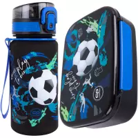 Ilustracja CoolPack Zestaw Śniadaniowy Football Navy Bidon Z17967 + Śniadaniówka Z18967 Ilustracja CoolPack Zestaw Śniadaniowy Football Navy Bidon Z17967 + Śniadaniówka Z18967