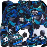 Ilustracja CoolPack Zestaw Szkolny Football Navy 5el. Plecak Jerry F029967 + Worek F159967 + Piórnik F062967 + Z17967 + Z18967