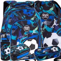Ilustracja CoolPack Zestaw Szkolny Football Navy 5el. Plecak Prime Pro F162967 + Worek F159967 + Piórnik F062967 + Z17967 + Z18967