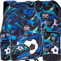 Ilustracja CoolPack Zestaw Szkolny Football Navy 5el. Plecak Prime Pro F162967 + Worek F159967 + Piórnik F076967 + Z17967 + Z18967