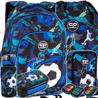 Ilustracja CoolPack Zestaw Szkolny Football Navy 5el. Plecak Prime Pro F162967 + Worek F159967 + Piórnik F066967 + Z17967 + Z18967