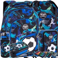 Ilustracja CoolPack Zestaw Szkolny Football Navy 5el. Plecak Prime Pro F162967 + Worek F159967 + Piórnik F067967 + Z17967 + Z18967