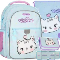 Ilustracja produktu Starpak Zestaw Szkolny 3el. Kitty Plecak 576194 + Piórnik 576199 + Worek 576197