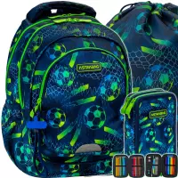 Ilustracja produktu AstraBag Zestaw Szkolny Football 3el. Plecak AB330 502026021 + Worek 507026011 + Piórnik 503026033