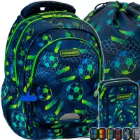 Ilustracja produktu AstraBag Zestaw Szkolny Football 3el. Plecak AB330 502026021 + Worek 507026011 + Piórnik 503026034