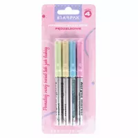 Ilustracja Starpak Marker Akrylowy w Pędzelku 4 kolory Pastel 548337