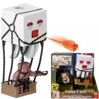 Ilustracja Mattel Minecraft Movie Atakujący Ghast z Pociskiem i Piglin Wojownik JFB69 Ilustracja Mattel Minecraft Movie Atakujący Ghast z Pociskiem i Piglin Wojownik JFB69