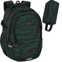 Ilustracja CoolPack Zestaw Szkolny Greeneh 2el. Plecak Factor F002905 + Piórnik F060905