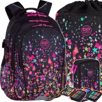 Ilustracja produktu CoolPack Zestaw Szkolny Galaxy 3el. Plecak Factor E02589 + Worek E70589 + Piórnik E66589