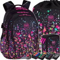 Ilustracja produktu CoolPack Zestaw Szkolny Galaxy 3el. Plecak Factor E02589 + Worek E70589 + Piórnik E67589