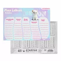 Ilustracja produktu Starpak Plan Lekcji z Tabliczką Mnożenia A5 Cuties 584208