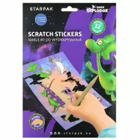 Ilustracja produktu Starpak Zestaw Kreatywny Naklejki Do Wydrapywania Diplodok 548946