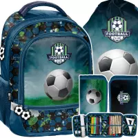 Ilustracja produktu Paso Zestaw Szkolny 3el. Football Plecak PP24FC-260 + Piórnik PP24FC-P001 + Worek PP24FC-712