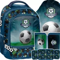 Ilustracja produktu Paso Zestaw Szkolny 3el. Football Plecak PP24FC-260 + Piórnik PP24FC-P001BW + Worek PP24FC-712