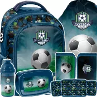 Ilustracja produktu Paso Zestaw Szkolny 5el. Football Plecak PP24FC-260 + Piórnik PP24FC-P001BW + Worek PP24FC-712