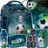 Ilustracja produktu Paso Zestaw Szkolny 5el. Football Plecak PP24FC-260 + Piórnik PP24FC-023 + Worek PP24FC-712