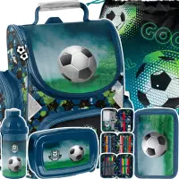 Ilustracja produktu Paso Zestaw Szkolny 5el. Football Tornister PP24FC-525 + Piórnik PP24FC-023 + Worek PP24FC-712