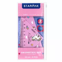 Ilustracja Starpak Zestaw Przyborów Geometryczny 3el Unicorn 538972