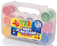 Ilustracja produktu Astra Farby Plakatowe 12 Kolorów 20 ml - Walizka 301117002