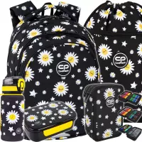 Ilustracja CoolPack Zestaw 5el. Daisy Black Plecak F029817 + Worek F070817 + Piórnik F067817 + Z17817 + Z18817