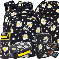 Ilustracja produktu CoolPack Zestaw 5el. Daisy Black Plecak F029817 + Worek F070817 + Piórnik F066817 + Z17817 + Z18817