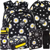 Ilustracja produktu CoolPack Zestaw 5el. Daisy Black Plecak F029817 + Worek F070817 + Piórnik F076817 + Z17817 + Z18817