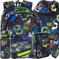 Ilustracja produktu CoolPack Zestaw 5el. Football Blue Plecak F029336 + Worek D070336 + Piórnik D067336 + Z17336 + Z18336