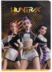 Ilustracja produktu Notatnik A5 w Twardej Oprawie K-Pop Demon Hunters - Golden