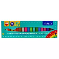 Ilustracja produktu Starpak Plastelina Kwadratowa 18 Kolorów 517734