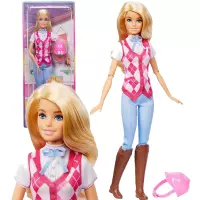 Ilustracja Mattel Barbie Dżokejka Malibu + Akcesoria HXJ38