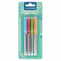 Ilustracja Starpak Marker Akrylowy w Pędzelku 4 kolory 548339