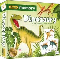 Ilustracja produktu Adamigo Gra Memory Dinozaury